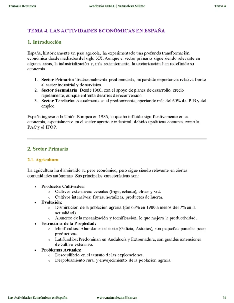 Temario Resumen Cabos 1º del E.T. Modulo Geografia e Historia