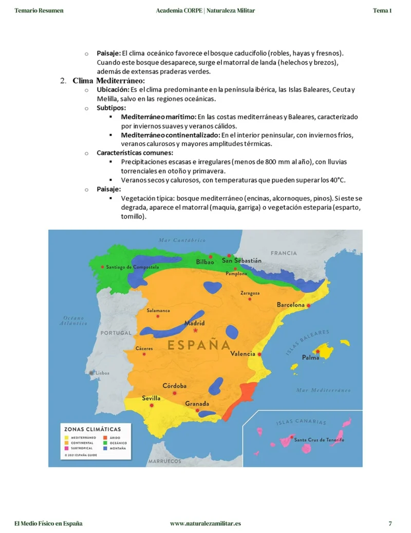 Temario Resumen Cabos 1º del E.T. Modulo Geografia e Historia